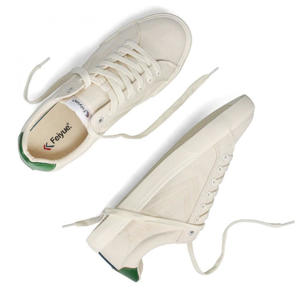 Feiyue Footwear Fe Lo AV Martial Arts/Gym/Lifing Shoes - Ivory / Green