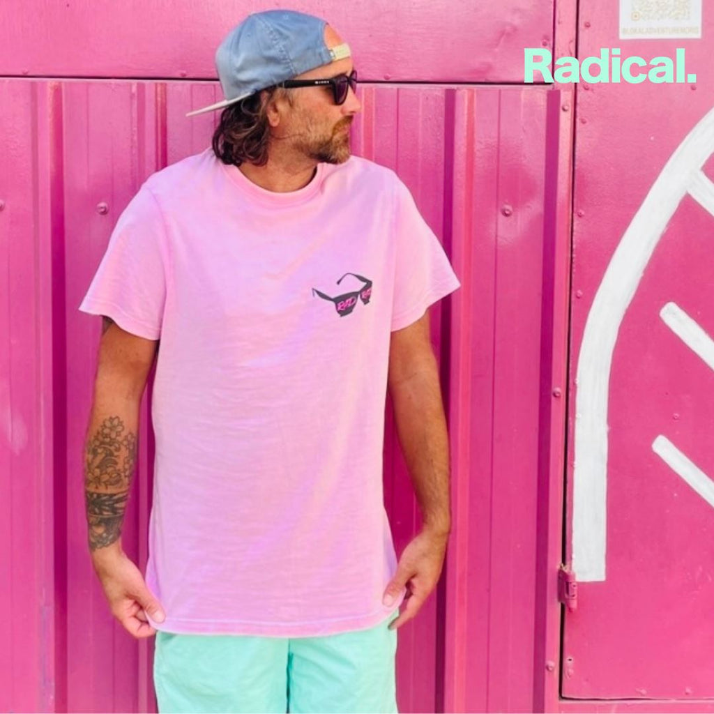 Radical. Sunnies T-shirt, Unisex - Acid Pink - Skatewarehouse.co.uk