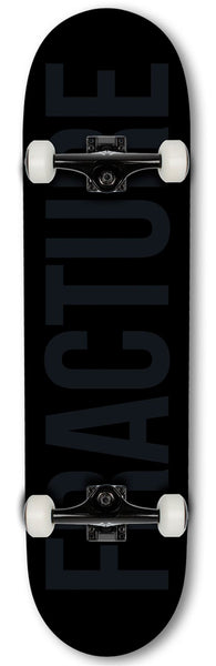 Fracture Fade Black Complete Skateboard 8.25" - Skatewarehouse.co.uk