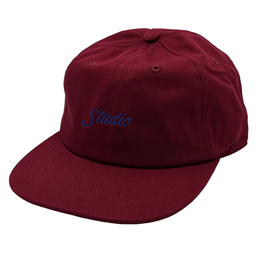 Studio Skateboards Small Script 6-Panel Burgundy