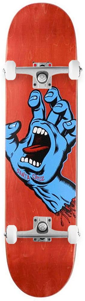 Santa Cruz Screaming Hand Red x Venom Skateboards Core Custom Complete Skateboard - 8.0 - Skatewarehouse.co.uk