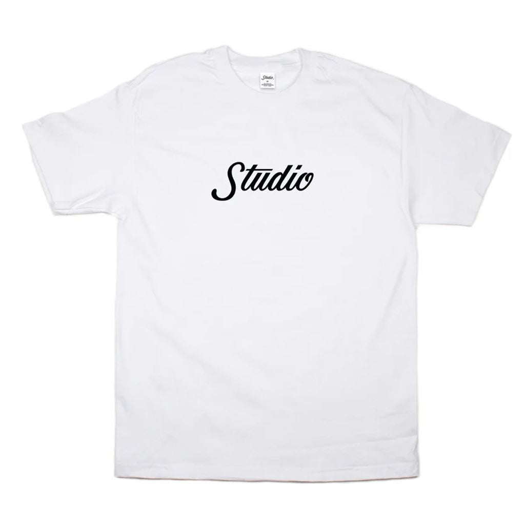 Studio Skateboards Big Script Tee White