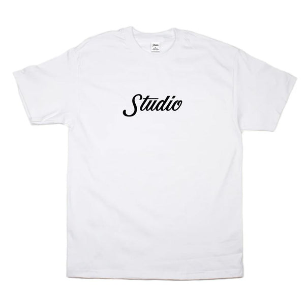 Studio Skateboards Big Script Tee White