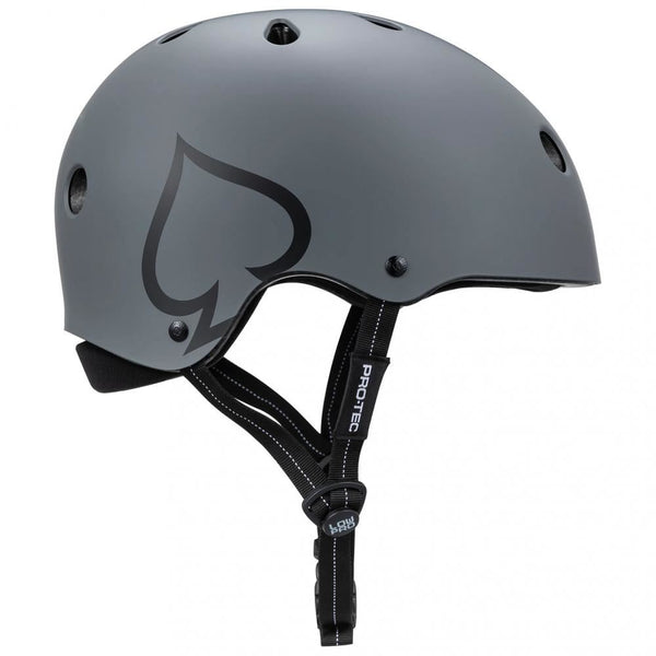 Pro-Tec Helmet Low Pro - Grey - Skatewarehouse.co.uk