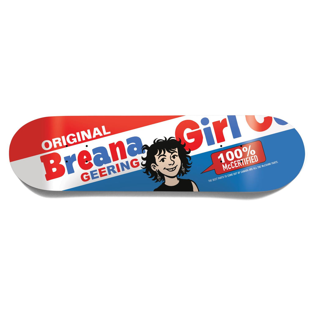 Girl Bubblegum Breana Geering Twin Skateboard Deck - 8.25"
