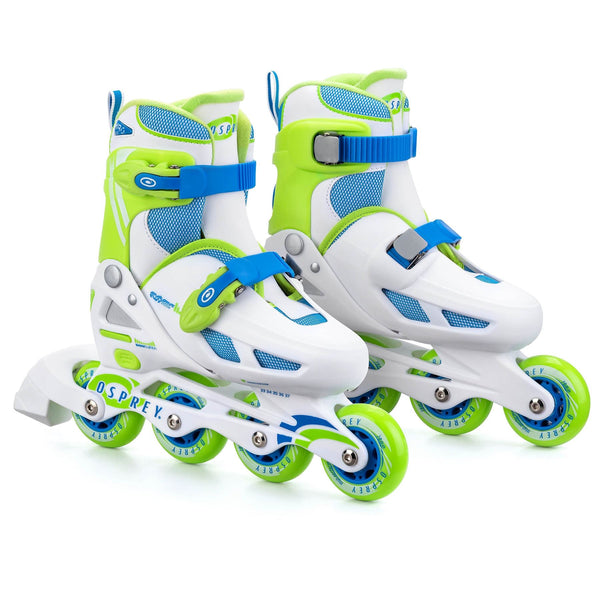 Osprey Adjustable Inline Skate - Velocity - Blue - Skatewarehouse.co.uk