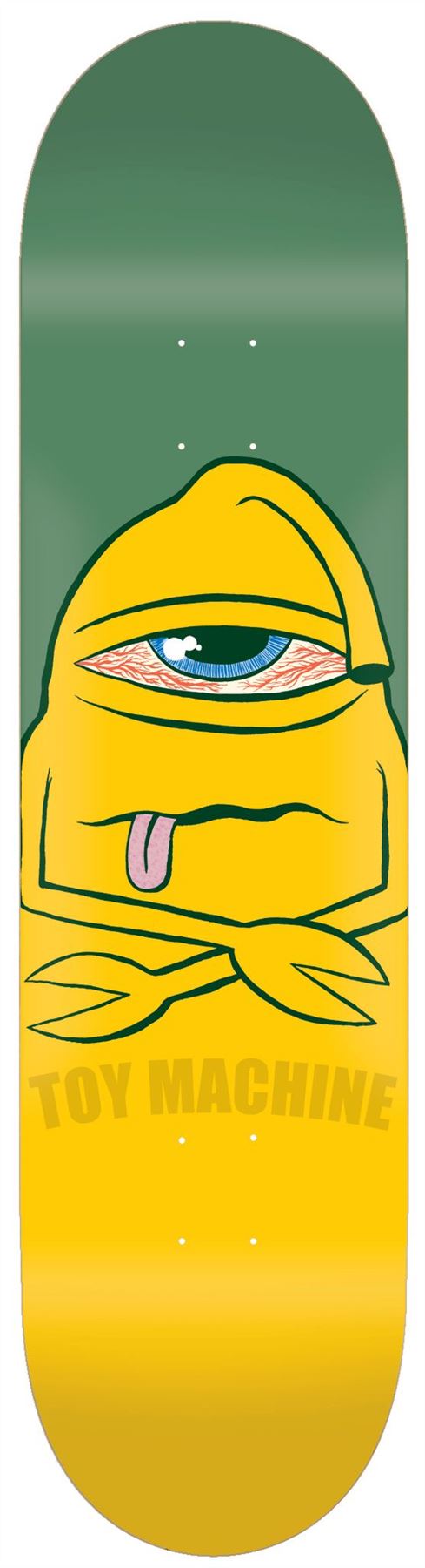 Toy Machine Bored Sect Green Skateboard Deck - 7.75