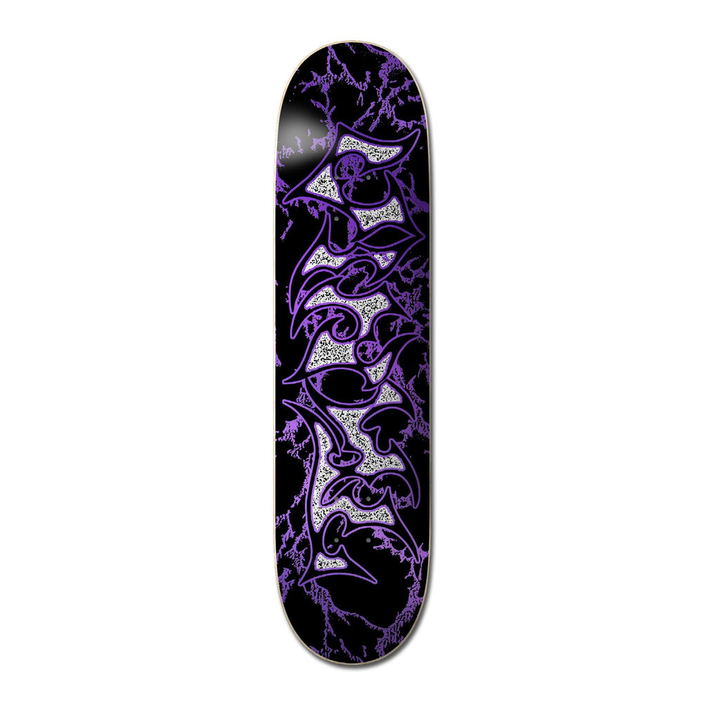Vinyl 'Metallic Tribal' Skateboard Deck - 8.5" - Skatewarehouse.co.uk