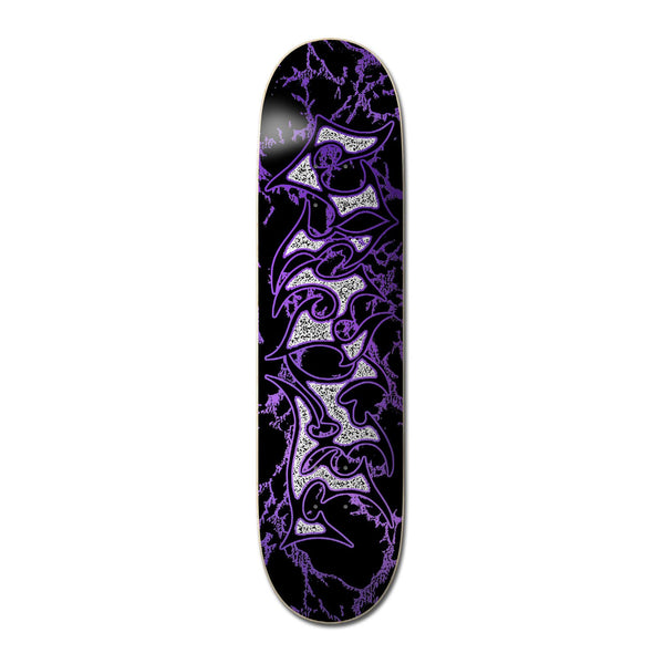 Vinyl 'Metallic Tribal' Skateboard Deck - 8.5