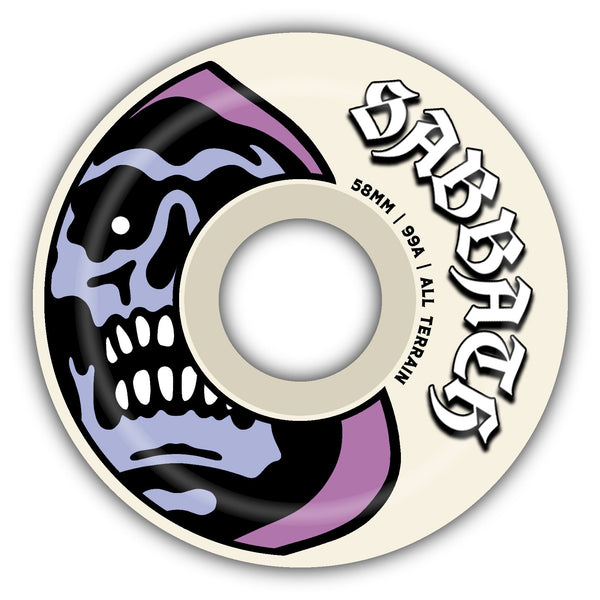 Sabbath Skateboard Wheels | Reaper | | 99A (Conical) White/Pink/Purple
