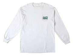 AntiHero L/S Pocket T-Shirt Fish Bowl - White / Multi - Skatewarehouse.co.uk