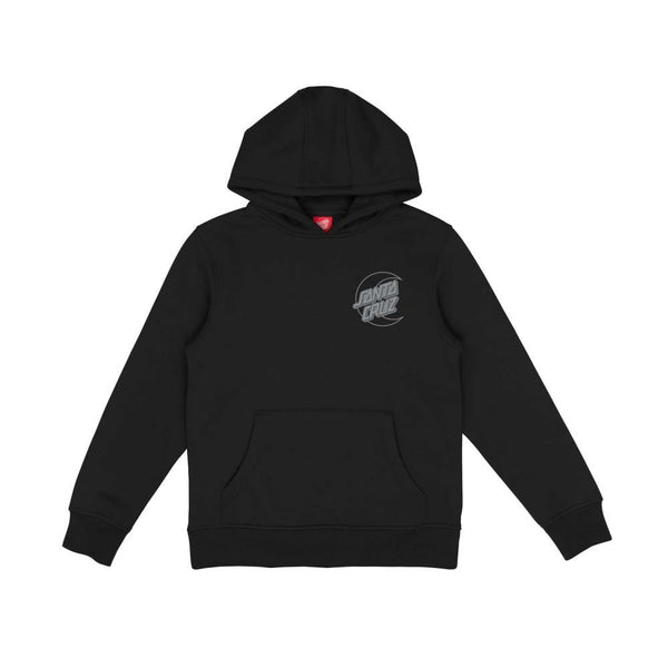 Santa Cruz Youth Hood Youth Imprint Moon Dot Hood - Black - Skatewarehouse.co.uk