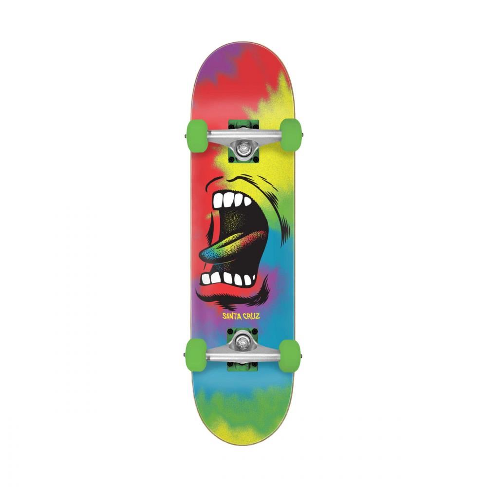 Santa Cruz Big Mouth Tie Dye Full Complete Skateboard - 8.0"