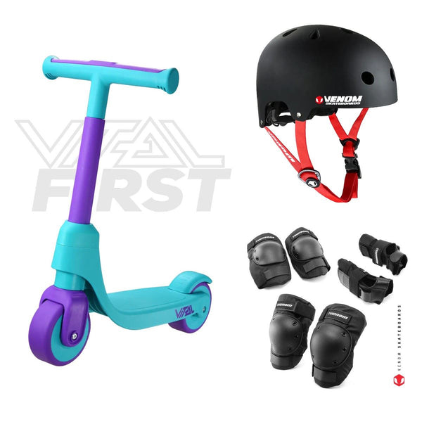 Vital First Scooter - Scooters - First Teal / Purple Bundle