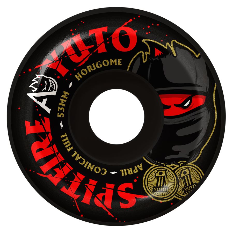 Spitfire F4 99Du April Yuto Conical Full (Black) Skateboard Wheels - 53mm