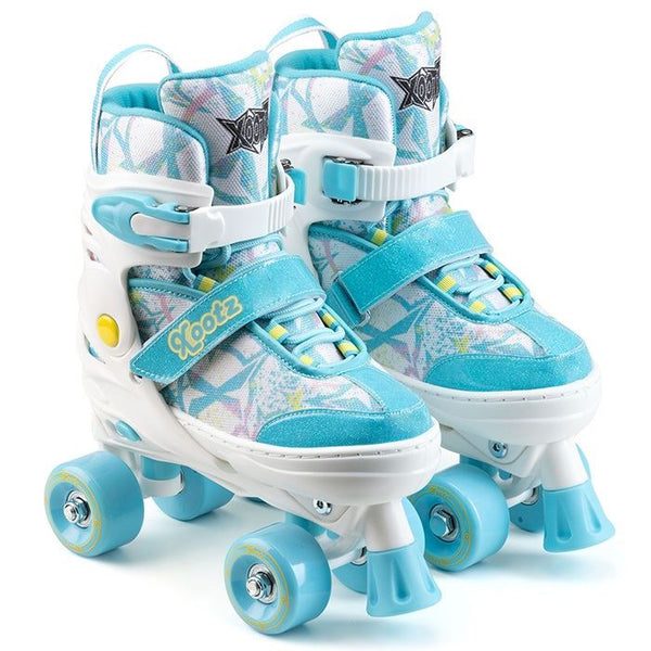 Xootz Semi Soft Bubblegum Quad Skates - Aqua