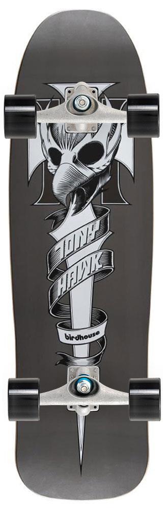 Birdhouse Pro Crest Old School x Carver Custom Surf Skate Skateboard CX - 9.375