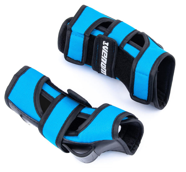 Venom Triple Knee/Elbow/Wrist Pad Set - Blue Black - Skatewarehouse.co.uk