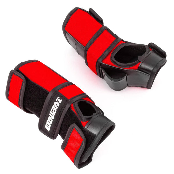 Venom Triple Knee/Elbow/Wrist Pad Set - Red Black - Skatewarehouse.co.uk