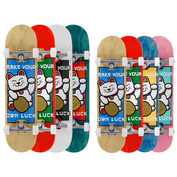 Enuff Lucky Cat Natural Complete Skateboard - 7.25