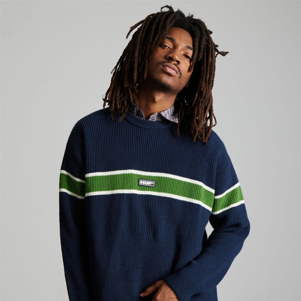 HUF Winnfield Crewneck Sweater (Navy) - L