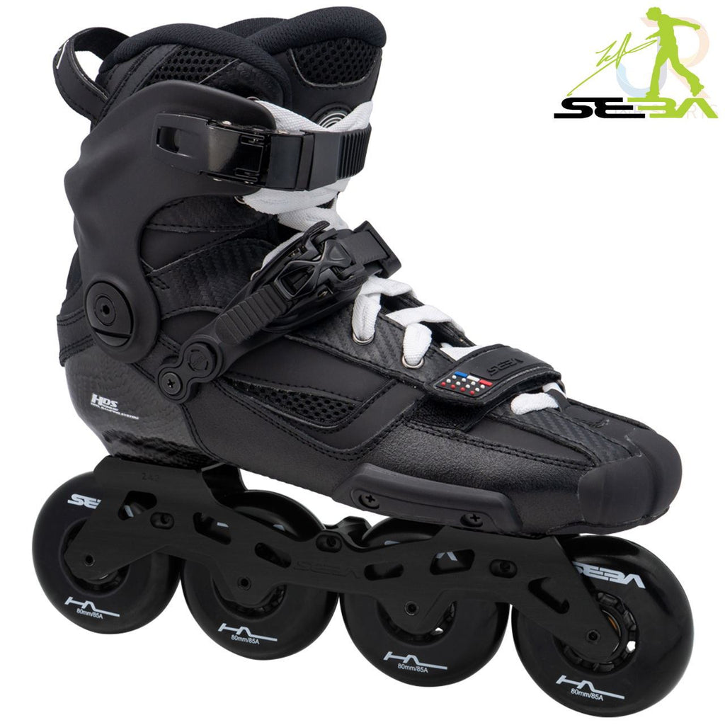 Seba High Light Carbon 80 Black Inline Skates - Skatewarehouse.co.uk