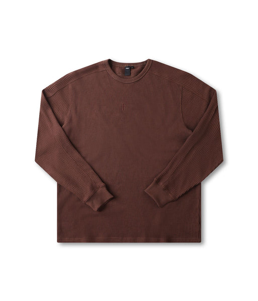 Former Franchise Waffle LS T-Shirt (Choc) - S