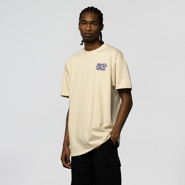 Santa Cruz T-Shirt Knox Firepit Dot - Sand - Skatewarehouse.co.uk