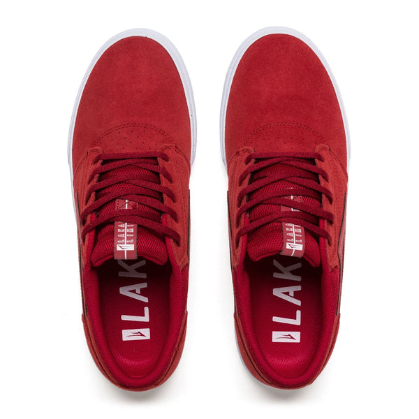 Lakai Griffin Skate Shoes - Red/Reflective - Skatewarehouse.co.uk