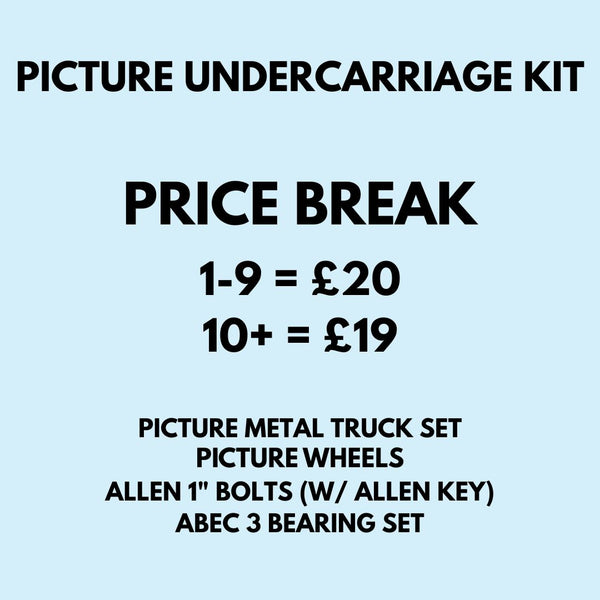 Picture Silver Undercarriage Kit - 51mm Skateboard Trucks (Pair)