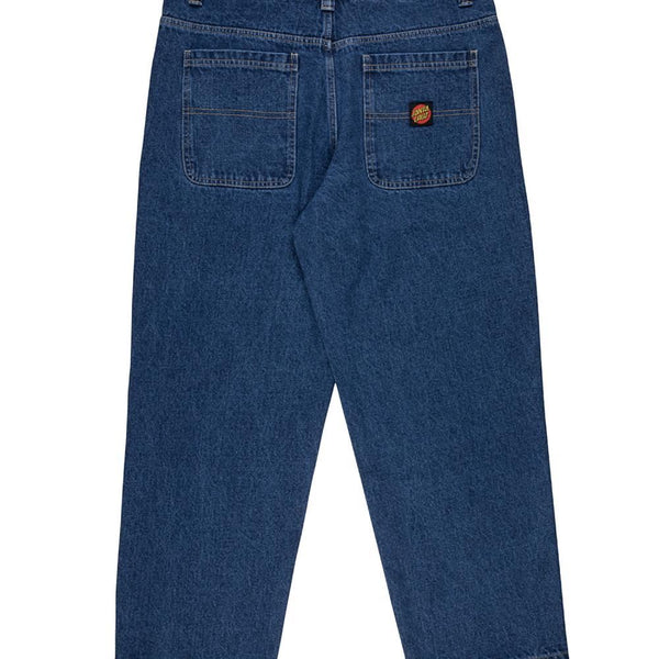 Santa Cruz Pant Classic Label Jean - Classic Blue - Skatewarehouse.co.uk