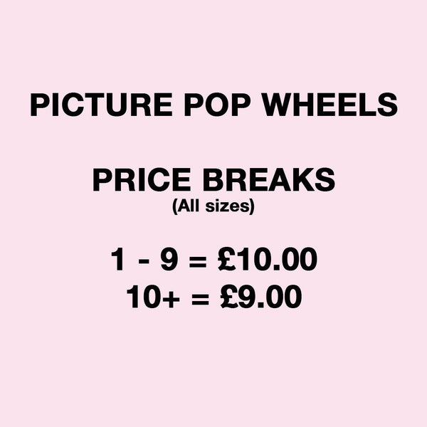 Picture POP (Tangerine) Skateboard Wheels - 53mm