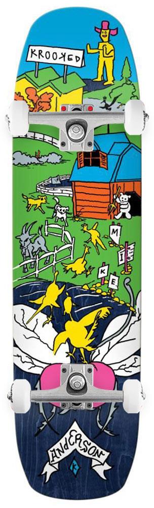 Krooked Manderson The Yard x Venom Custom Complete Skateboard - 8.5