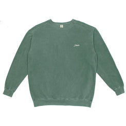 Studio Skateboards Script Garment Dyed Crew Evergreen - Skatewarehouse.co.uk