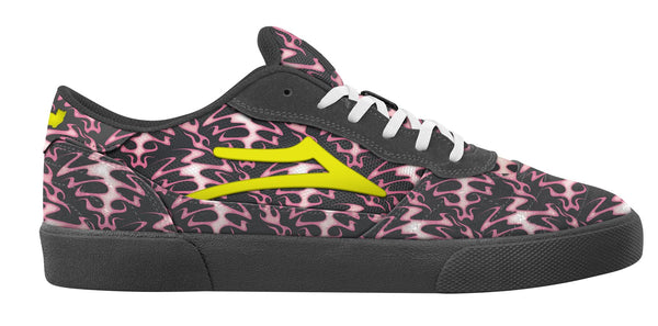 Lakai Cambridge Skate Shoes RIPNDIP Pink Flame - Skatewarehouse.co.uk