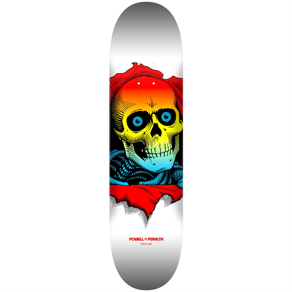 Powell Peralta Ripper • Yellow Fade / White Skateboard Deck - 8.0" - Skatewarehouse.co.uk