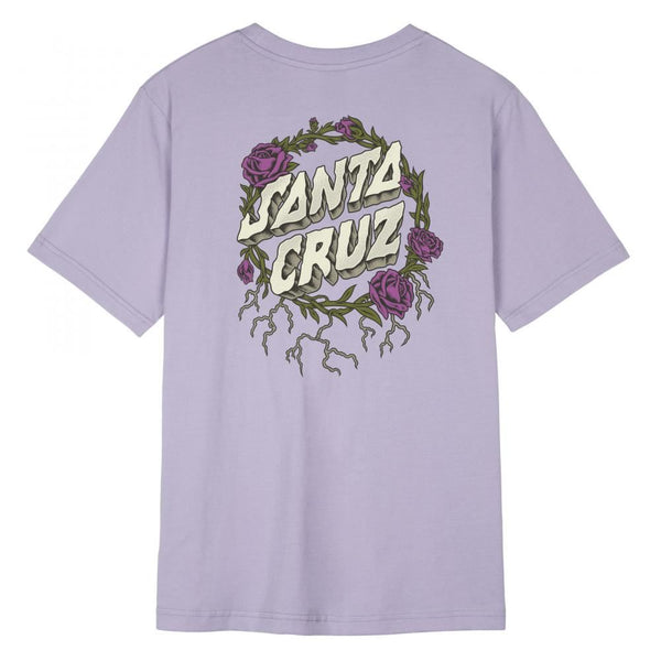 Santa Cruz Womens T-Shirt Entangled - Pale Lavender - Skatewarehouse.co.uk