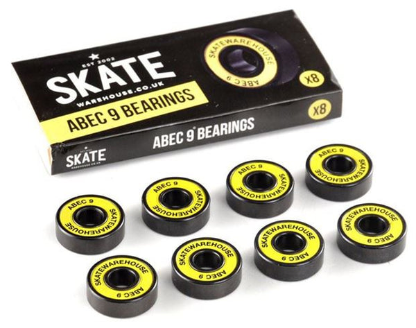 Skatewarehouse Conical Skateboard Wheels & Skatewarehouse ABEC 9 Bearings Pack - Skatewarehouse.co.uk