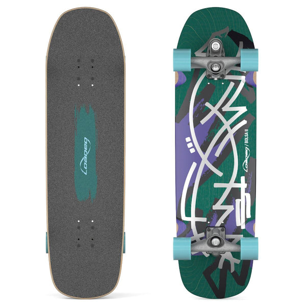 Loaded Carver Bolsa II C7 Surfskate Complete - Jazz - Love Handles Blue