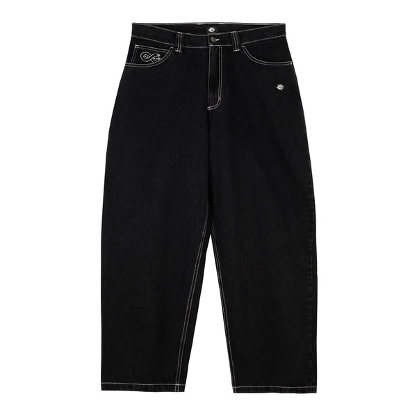 Magenta OG Denim Pants Stitch Black Denim - Skatewarehouse.co.uk