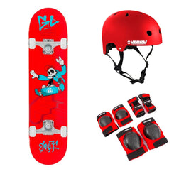 Enuff Skully Red Complete Skateboard Bundle - 7.75"