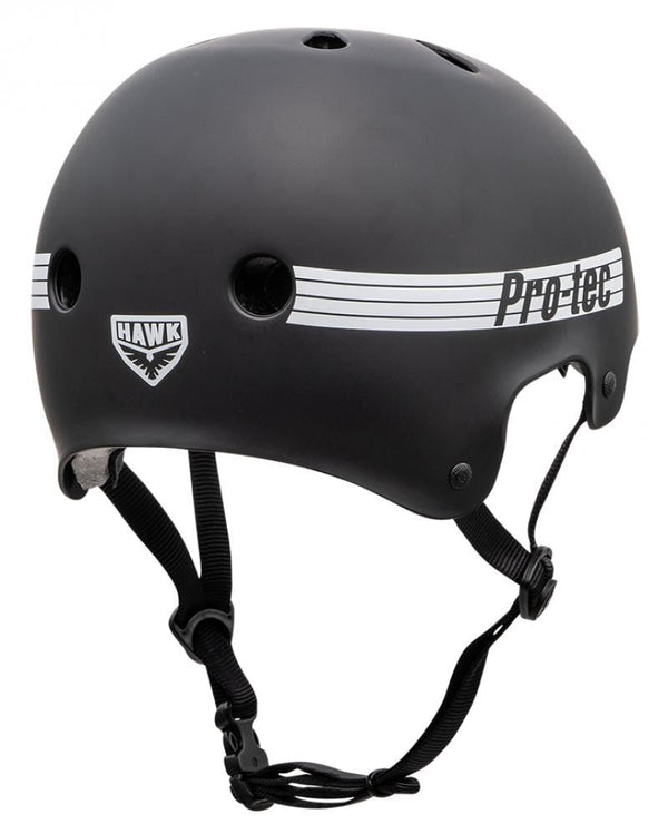 Pro-Tec Helmet Old School Cert Chase Hawk - Matte Black - Skatewarehouse.co.uk
