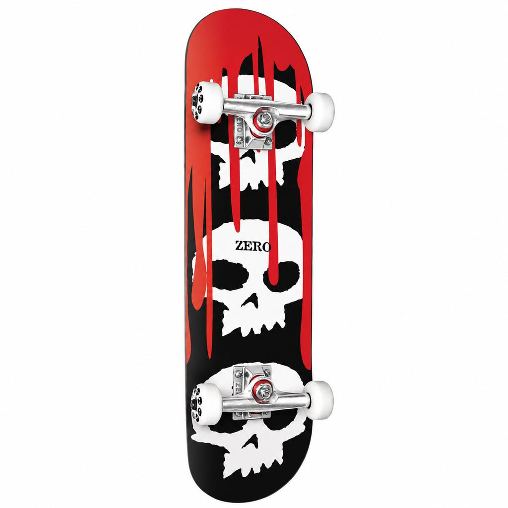 Zero 3 Skull 8" Black Dipped Complete Skateboard - 8.0"