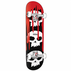Zero 3 Skull 8" Black Dipped Complete Skateboard - 8.0"