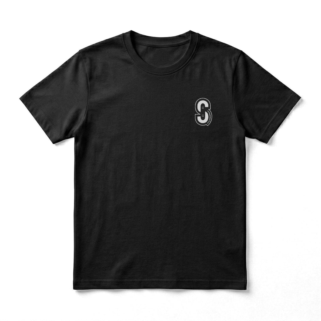 Skatewarehouse Mini Logo T-Shirt - Black - Skatewarehouse.co.uk