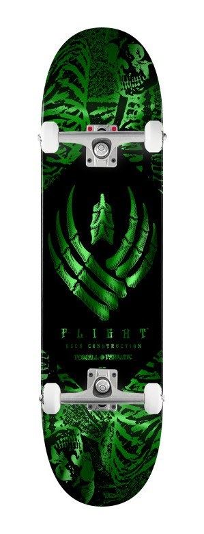 Powell Peralta FLIGHT Skeleton • • Green Foil x Venom Custom Complete Skateboard - 8.5