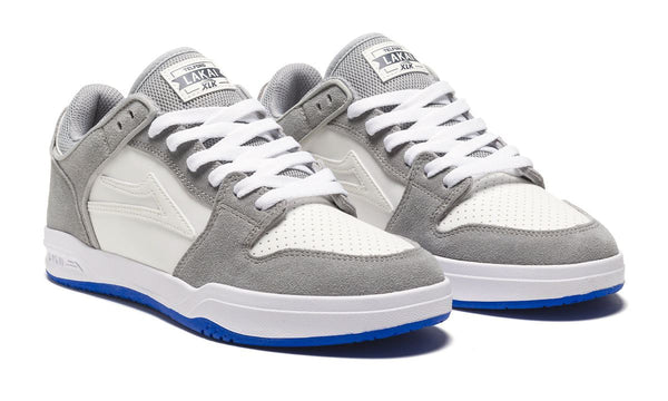 Lakai Telford Low Skate Shoes - Grey / Blue UV - Skatewarehouse.co.uk