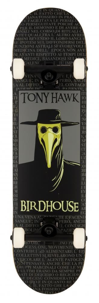 Birdhouse Stage 3 Plague Doctor Black Complete Skateboard - 8.0" - Skatewarehouse.co.uk