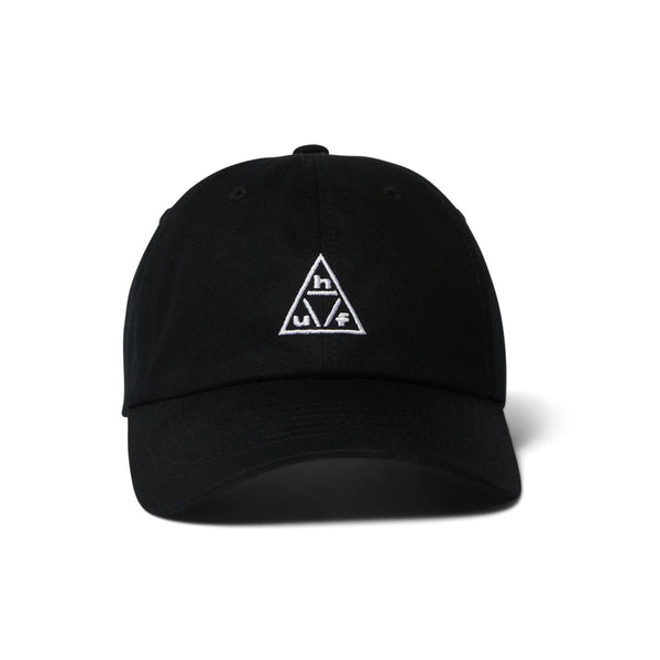 HUF TT Logo 6 Panel CV Hat (Black / White) - One Size