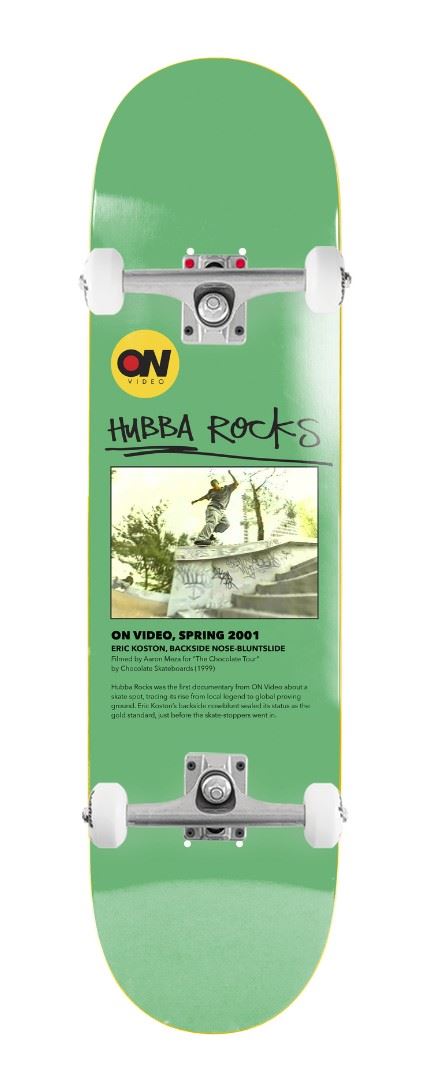 On Video Hubba Rocks EX7 Green x Venom Custom Complete Skateboard - 8.375